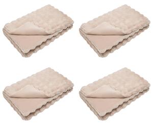 Koc antypoślizgowy z sztucznego futra królika Olite 4 pcs