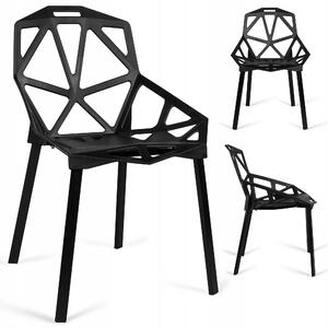 Krzesło nowoczesne VECTOR czarny