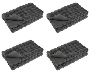 Koc antypoślizgowy z sztucznego futra królika Olite 4 pcs