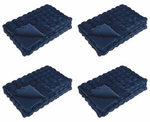 Koc antypoślizgowy z sztucznego futra królika Olite 4 pcs