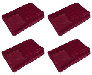 Koc antypoślizgowy z sztucznego futra królika Olite 4 pcs
