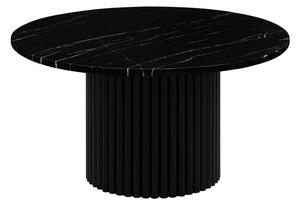 1061 stolik kawowy czarny marmur 70 cm