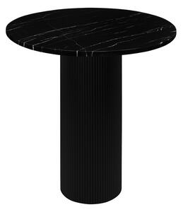 1076 stół czarny marmur 80 cm