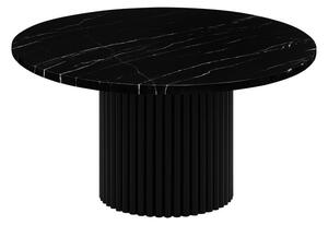 1059 stolik kawowy czarny marmur 80 cm