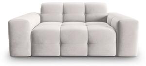 Jasnoszara aksamitna sofa 156 cm Kendal – Micadoni Home