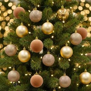 Bombka CHRISTMAS DECORATION 7703376 Złoty (16 szt.)