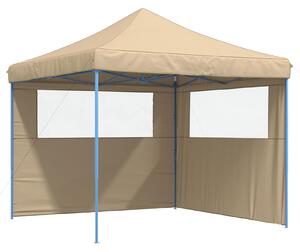 Namiot Imprezowy Beżowy 292 x 292 x 315 cm Materiał Oxford