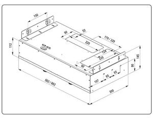 Okap GLOBALO Fluxime 90.1 Czarny 71dB Klasa B + Turbina TW 2.1 ZewnÄtrzny silnik
