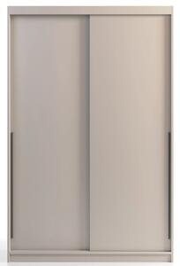 Kaszmirowa szafa przesuwana 140 cm z drążkami S5-H73