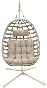 Fotel wiszący PROGARDEN 848404 Beżowy