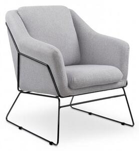 Fotel SOFT 2 jasnoszary/czarny