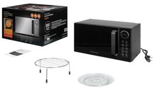 Kuchenka mikrofalowa GÖTZE & JENSEN MO801K 900W średnica 28.6 cm pojemność 23L QuickStart System Opti-Wave Czarny