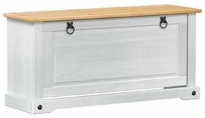 Szafka na buty Corona Biały 99 x 32 x 49 cm Lite drewno sosnowe