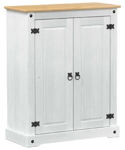 Szafka na buty Biały 86 x 38,5 x 108 cm Lite drewno sosnowe