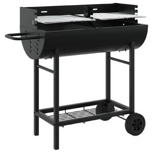 Grill węglowy 96,5 x 42,5 x 88,5 cm Czarny