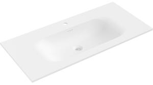 Mexen Vela umywalka wpuszczana w blat 101 x 46,5 cm, biała mat - 25231001