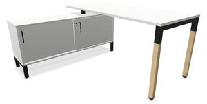 CS5040 nowoczesne biurko do komputera 4-L LWM 160 cm z sideboardem