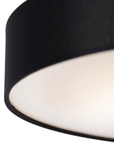 Inteligentna lampa sufitowa czarna 40 cm z diodami LED RGB - Taiko Oswietlenie wewnetrzne