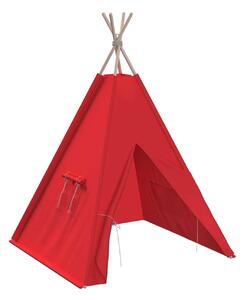 Czerwony namiot Tipi do pokoju dziecięcego