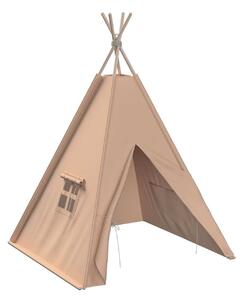 Beżowy namiot dla dzieci Tipi z bawełny