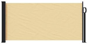 Rozkładany boczny markiz piaskowy 500 x 100 cm Poliester