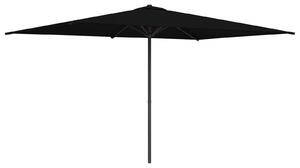 Parasol ogrodowy z podstawą 200 x 300 cm Poliester Prostokątny
