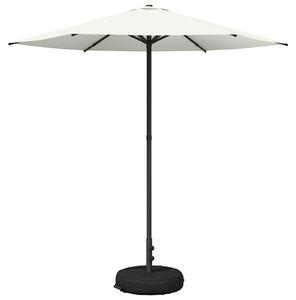 Parasolka ogrodowa 230 x 230 cm Poliester Prostokątny kremowy