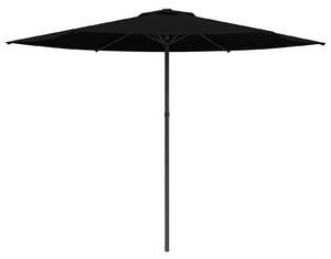 Parasolka ogrodowa 300 x 300 cm Poliester Prostokątny Czarny