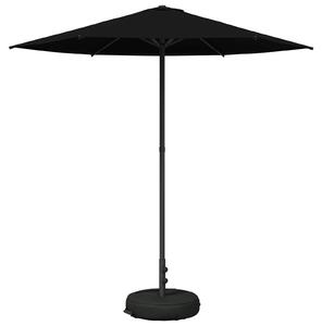 Parasol ogrodowy z podstawą 230 x 230 cm Poliester Prostokątny