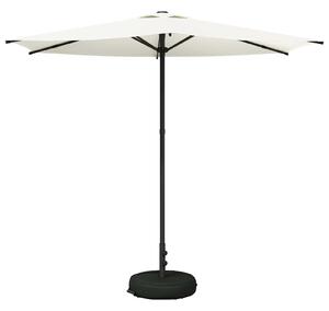 Parasolka ogrodowa 270 x 270 cm Poliester Prostokątny kremowy