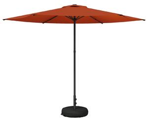 Parasolka ogrodowa 300 x 300 cm Poliester Prostokątny terakota
