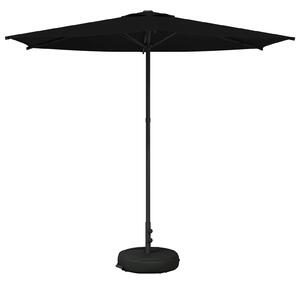Parasol ogrodowy z podstawą 270 x 270 cm Poliester Prostokątny