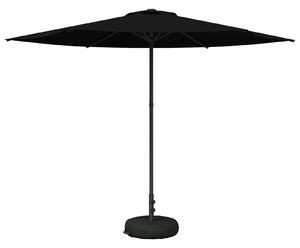 Parasolka ogrodowa 300 x 300 cm Poliester Prostokątny Czarny