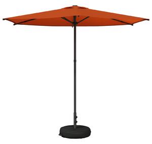 Parasolka ogrodowa 270 x 270 cm Poliester Prostokątny terakota