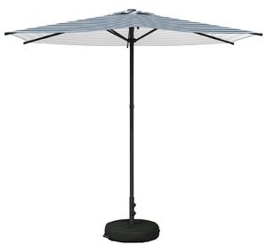 Parasol ogrodowy z podstawą 270 x 270 cm Poliester Prostokątny