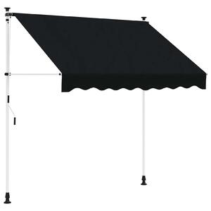Ręczna markiza zwijana Czarny 100 cm