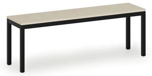 Ławka szatniowa, siedzisko - laminat, długość 1200 mm, brzoza