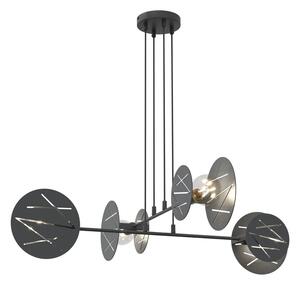 Czarna wisząca lampa w stylu industrialnym - D152-Divienso