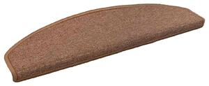 Samoprzylepne maty na schody 15 pcs brązowy 80 x 24,5 x 3,5 cm