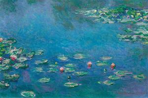 Plakat, Obraz Claude Monet - Waterlillies, (91.5 x 61 cm)