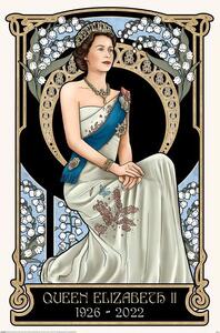 Plakat, Obraz Art Nouveau - The Queen Elizabeth Ii, (61 x 91.5 cm)