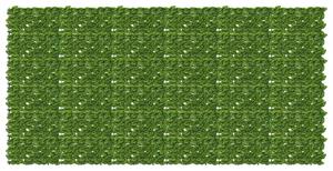 Parawan balkonowy z liśćmi Zielony i Żółty 300 x 150 cm