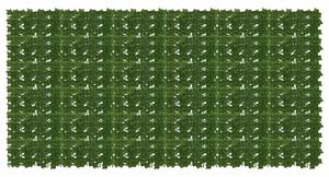 Parawan balkonowy z liśćmi 300 x 150 cm Polietylen i Tkanina