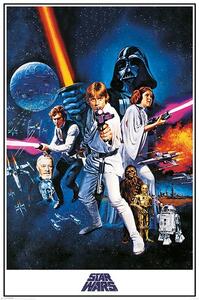 Plakat, Obraz Gwiezdne wojny A New Hope - One Sheet, (61 x 91.5 cm)