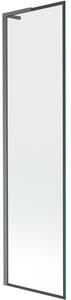 Mexen Next L parawan nawannowy 1-skrzydłowy 50 x 150 cm, czarna ramka, gun gray szczotkowany - 895-050-000-03-70-66