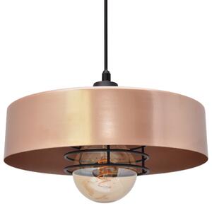 Lampa loft BABILON ROSE GOLD W-KM 151366/1 RG-B+BK