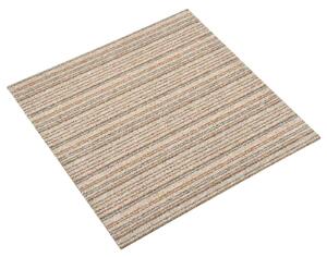 Dywan 20 pcs Beżowy w paski 50 x 50 cm 100% polipropylen