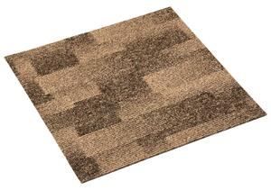Dywan podłogowy 20 pcs Brązowy 50 x 50 cm PP