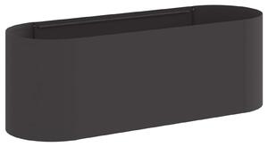 Podniesione Łóżko Ogrodowe Czarny 120 x 40 x 40 cm Stal