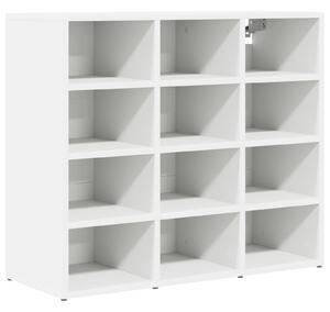 Szafka na buty Biały 77,5 x 30 x 67 cm Materiał drewnopochodny
